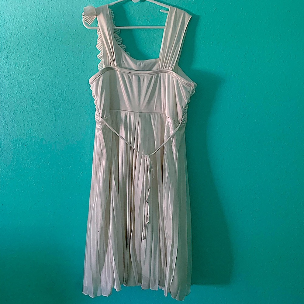 Silky White Dress